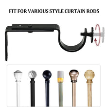 Load image into Gallery viewer, Adjustable Ceiling Mount Curtain Rod Bracket with Screws Simple Design Rod Holder for Living Room Bedroom Floor-to-Ceiling Window Home Hardware Support
