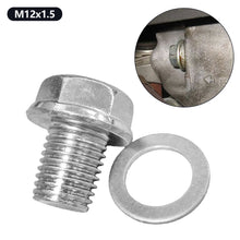 Load image into Gallery viewer, M12x1.25 Motorcycle Oil Drain Bolt Engine Oil Drain Plug Replacement Screw with Washer for Honda WAVE100 110 125
