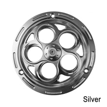 Load image into Gallery viewer, Motorcycle CNC Aluminum Rotating Fan Cover For VESPA Primavera Sprint 150 Cooling Fan Shroud Decorative Guard Engine Bay Styling &amp; Protection
