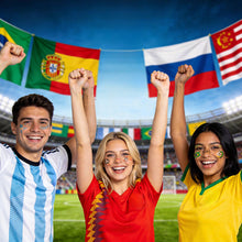 Load image into Gallery viewer, 5sheets Football Temporary Tattoos for Football Face Tattoo Stickers Disposable Soccer Sports Fans Waterproof Face Tattoo Party Favors
