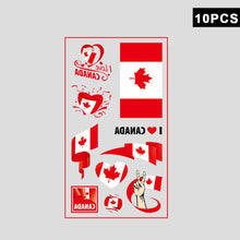 Load image into Gallery viewer, 10 Sheets National Flag Temporary Face Stickers for Football Soccer Sports Games Fan Parties Gatherings Face Tattoo Stickers
