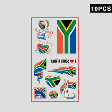 Load image into Gallery viewer, 10 Sheets National Flag Temporary Face Stickers for Football Soccer Sports Games Fan Parties Gatherings Face Tattoo Stickers
