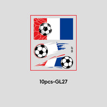 Load image into Gallery viewer, 10 Sheets Temporary Football National Flag Face Stickers Football Soccer Sports Games Fan Parties Gatherings Face Tattoo Stickers
