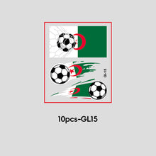 Load image into Gallery viewer, 10 Sheets Temporary Football National Flag Face Stickers Football Soccer Sports Games Fan Parties Gatherings Face Tattoo Stickers
