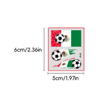 Load image into Gallery viewer, 10 Sheets Temporary Football National Flag Face Stickers Football Soccer Sports Games Fan Parties Gatherings Face Tattoo Stickers
