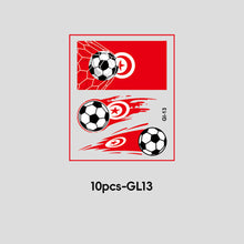 Load image into Gallery viewer, 10 Sheets Temporary Football National Flag Face Stickers Football Soccer Sports Games Fan Parties Gatherings Face Tattoo Stickers
