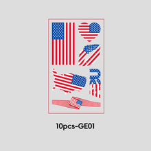 Load image into Gallery viewer, 10 Sheets Win Goal National Flag Temporary Face Stickers for Football Soccer Sports Games Fans Party Face Tattoo Stickers
