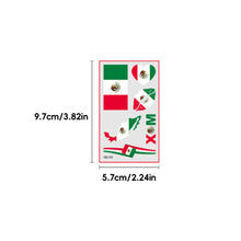 Load image into Gallery viewer, 10 Sheets Win Goal National Flag Temporary Face Stickers for Football Soccer Sports Games Fans Party Face Tattoo Stickers

