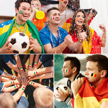 Load image into Gallery viewer, 10 Sheets Win Goal National Flag Temporary Face Stickers for Football Soccer Sports Games Fans Party Face Tattoo Stickers
