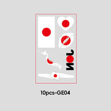 Load image into Gallery viewer, 10 Sheets Win Goal National Flag Temporary Face Stickers for Football Soccer Sports Games Fans Party Face Tattoo Stickers
