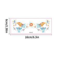 Load image into Gallery viewer, 5sheets Waterproof Football Temporary Tattoos for Soccer Goal Win Facial Stickers Soccer Sports Fans Face Tattoo Party Sticker
