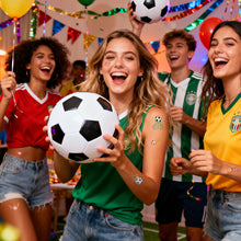 Load image into Gallery viewer, 10sheets Football Shoot Temporary face Stickers Soccer Sports Goal Win Parties Gatherings Waterproof Tattoo Stickers
