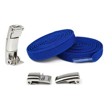 Load image into Gallery viewer, 8mm Metal Magnetic Shoelaces Without Ties Flat Elastic Lazy Laces Sneakers Boots No Tie Shoelace Rubber Bands for Shoes Accessories
