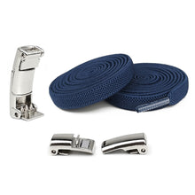 Load image into Gallery viewer, 8mm Metal Magnetic Shoelaces Without Ties Flat Elastic Lazy Laces Sneakers Boots No Tie Shoelace Rubber Bands for Shoes Accessories
