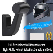 Load image into Gallery viewer, No Drill Helmet Wall Mount for Motorcycle Electric Scooter Adhesive Hanging Hook for Helmet Storage Space Saving Garage Organizer
