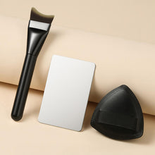 Load image into Gallery viewer, Foundation Brush Set with Color Mixing Palette &amp; Makeup Sponges Professional Liquid Foundation Blending Brush Flat Top Soft Sponge for Flawless Base
