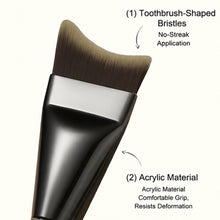 Load image into Gallery viewer, Foundation Brush Set with Color Mixing Palette &amp; Makeup Sponges Professional Liquid Foundation Blending Brush Flat Top Soft Sponge for Flawless Base
