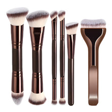 Load image into Gallery viewer, Ultra Thin Flat Tongue Foundation Brush Broad Wide Head Soft Bristles Makeup Tool for Liquid Cream Foundation Blending Flawless Face
