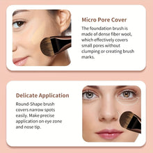 Load image into Gallery viewer, Ultra Thin Flat Tongue Foundation Brush Broad Wide Head Soft Bristles Makeup Tool for Liquid Cream Foundation Blending Flawless Face
