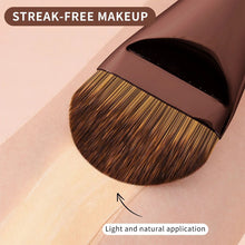 Load image into Gallery viewer, Ultra Thin Flat Tongue Foundation Brush Broad Wide Head Soft Bristles Makeup Tool for Liquid Cream Foundation Blending Flawless Face
