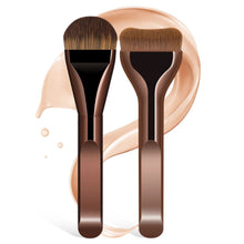 Load image into Gallery viewer, Ultra Thin Flat Tongue Foundation Brush Broad Wide Head Soft Bristles Makeup Tool for Liquid Cream Foundation Blending Flawless Face
