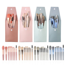 Load image into Gallery viewer, 8Pcs Mini Travel Makeup Brushes Set Portable Soft Bristles Foundation Blush Eyeshadow Blending Brush Kit with Pouch for Beginner

