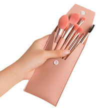 Load image into Gallery viewer, 8Pcs Mini Travel Makeup Brushes Set Portable Soft Bristles Foundation Blush Eyeshadow Blending Brush Kit with Pouch for Beginner
