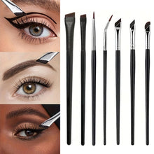 Load image into Gallery viewer, Eyeshadow Brush Set Professional Nylon Fiber Eye Makeup Brushes for Blending Shading Detail Work Travel Brow Tool Kit for Women
