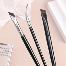 Load image into Gallery viewer, Eyeshadow Brush Set Professional Nylon Fiber Eye Makeup Brushes for Blending Shading Detail Work Travel Brow Tool Kit for Women
