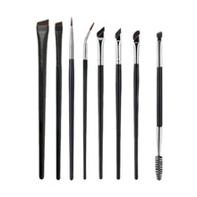 Load image into Gallery viewer, Eyeshadow Brush Set Professional Nylon Fiber Eye Makeup Brushes for Blending Shading Detail Work Travel Brow Tool Kit for Women

