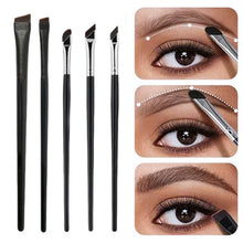Load image into Gallery viewer, Eyeshadow Brush Set Professional Nylon Fiber Eye Makeup Brushes for Blending Shading Detail Work Travel Brow Tool Kit for Women
