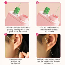 Load image into Gallery viewer, 180/240PCS Ear Piercing Cleaning Effective Ear Hole Cleaner Tool Disposable Earrings Hole Clean Paper Line for Removing Dirt Odor
