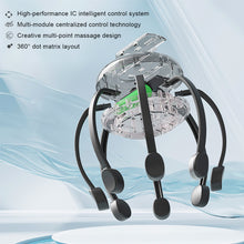 Load image into Gallery viewer, 8-Claw Full Scalp Massage Smart Head Massager for Stress &amp; Fatigue Relief Deep Relaxation Tool for Home &amp; Office Use 500mah
