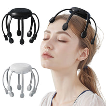 Load image into Gallery viewer, 8-Claw Full Scalp Massage Smart Head Massager for Stress &amp; Fatigue Relief Deep Relaxation Tool for Home &amp; Office Use 500mah
