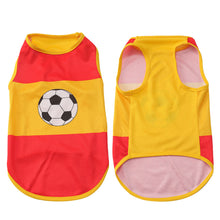 Load image into Gallery viewer, Pet Colthes Soccer Country Flag Dog Cat Vest Breathable Mesh for Small Medium Dogs and Cats Sports Fan Pet Apparel for Game Day
