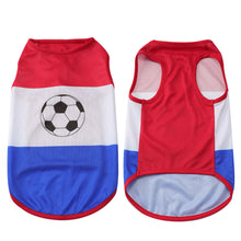 Load image into Gallery viewer, Pet Colthes Soccer Country Flag Dog Cat Vest Breathable Mesh for Small Medium Dogs and Cats Sports Fan Pet Apparel for Game Day
