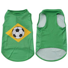 Load image into Gallery viewer, Pet Colthes Soccer Country Flag Dog Cat Vest Breathable Mesh for Small Medium Dogs and Cats Sports Fan Pet Apparel for Game Day
