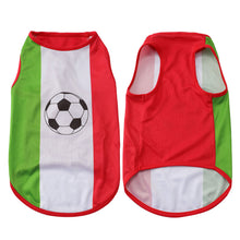 Load image into Gallery viewer, Pet Colthes Soccer Country Flag Dog Cat Vest Breathable Mesh for Small Medium Dogs and Cats Sports Fan Pet Apparel for Game Day
