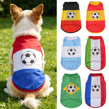 Load image into Gallery viewer, Pet Colthes Soccer Country Flag Dog Cat Vest Breathable Mesh for Small Medium Dogs and Cats Sports Fan Pet Apparel for Game Day
