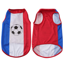 Load image into Gallery viewer, Pet Colthes Soccer Country Flag Dog Cat Vest Breathable Mesh for Small Medium Dogs and Cats Sports Fan Pet Apparel for Game Day
