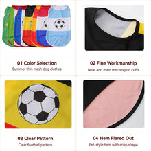 Load image into Gallery viewer, Pet Colthes Soccer Country Flag Dog Cat Vest Breathable Mesh for Small Medium Dogs and Cats Sports Fan Pet Apparel for Game Day
