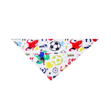 Load image into Gallery viewer, Football Print Dog Triangle Scarf Pet Bib for Small Medium Large Dogs Sports Pet Accessory for Puppy Cat Daily Wear &amp; Game Day
