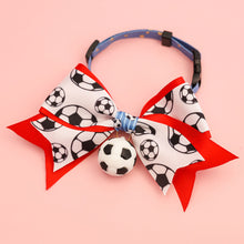Load image into Gallery viewer, Football Print Cat Dog Collar Adjustable Nylon Breakaway Collar for Small Medium Dogs and Cats Sports Pet Accessory for Daily Wear &amp; Game Day
