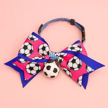 Load image into Gallery viewer, Football Print Cat Dog Collar Adjustable Nylon Breakaway Collar for Small Medium Dogs and Cats Sports Pet Accessory for Daily Wear &amp; Game Day
