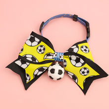 Load image into Gallery viewer, Football Print Cat Dog Collar Adjustable Nylon Breakaway Collar for Small Medium Dogs and Cats Sports Pet Accessory for Daily Wear &amp; Game Day
