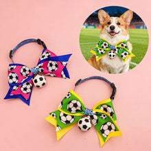 Load image into Gallery viewer, Football Print Cat Dog Collar Adjustable Nylon Breakaway Collar for Small Medium Dogs and Cats Sports Pet Accessory for Daily Wear &amp; Game Day

