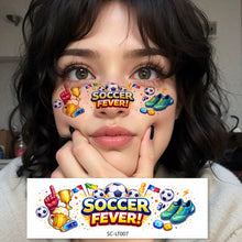 Load image into Gallery viewer, Football Tattoo Stickers Makeup Face Temporary Tattoos Sticker for Face Arms Body Easy To Use and Remove Paper Stickers
