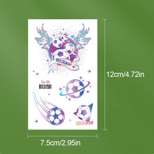 Load image into Gallery viewer, Glitter Temporary Tattoo Stickers Football Soccer Ball Bling-Bling Face Stickers for Soccer Fans Parties Football Sports Sticker
