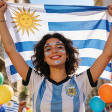 Load image into Gallery viewer, Football Game National Flag Facial Tattoo Stickers Soccer Sports Competition Party Temporary Tattoos for Men Women Face Stickers
