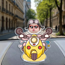 Load image into Gallery viewer, Solar Powered Car Swing Shake Head Creative Acrylic Wobbler Stand Ornament DIY Car Interior Decoration Cute Home Display Accessories
